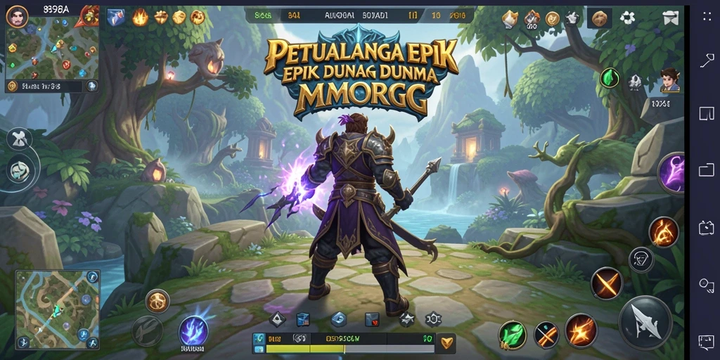 Screenshot menunjukkan aksi seru dalam permainan MMORPG 898A.