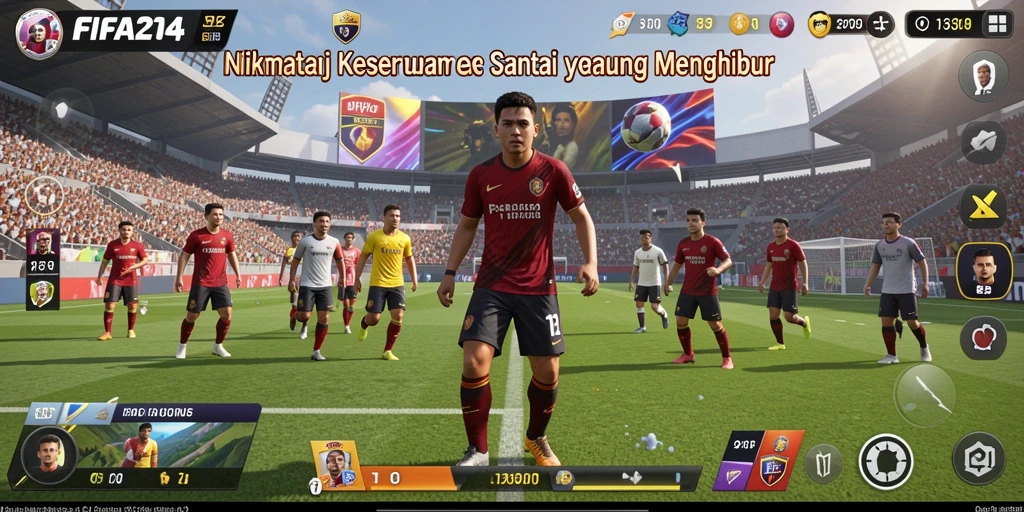 Tangkapan layar gameplay <strong>FIFA234</strong> yang menampilkan keseruan bermain.