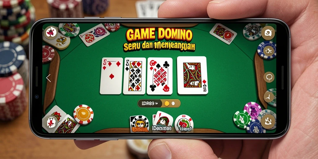Screenshot gameplay IDR89 menampilkan serunya permainan Domino.