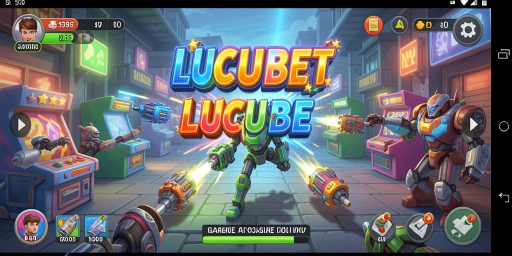 Screenshot gameplay LUCUBET dengan aksi arcade yang menegangkan.