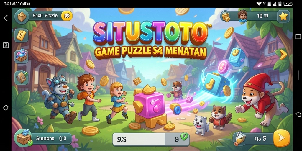 Tampilan antarmuka SITUSTOTO yang menarik saat memainkan puzzle.