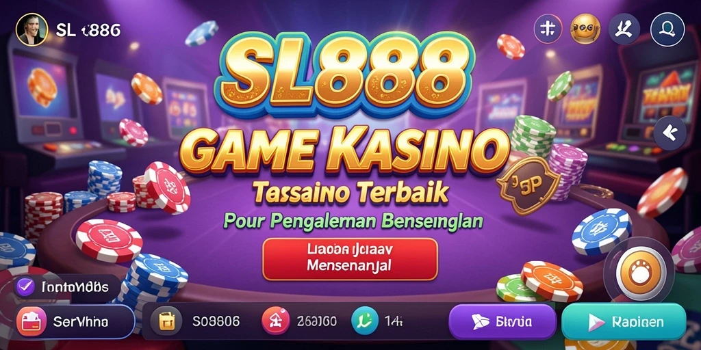 Screenshot utama SL888 menampilkan gameplay Kasino yang seru dan mendebarkan.