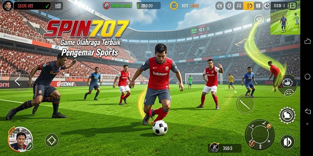 Tampilan gameplay <strong>SPIN707</strong> yang menampilkan pertandingan olahraga yang seru.